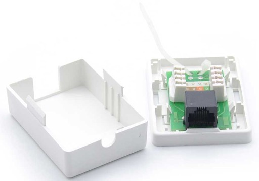 SIEŤOVÁ ZÁSUVKA RJ45 RJ-45 8P8C CAT5E INTERNET