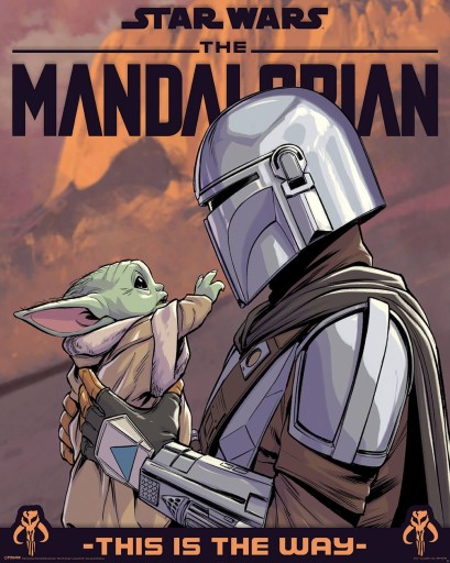 Nástenný plagát Star Wars The Mandalorian 40x50 cm
