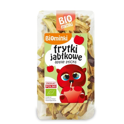 JABLKOVÉ BEZLEPKOVÉ BIO HRANOLKY 50 g - BIOMINKI
