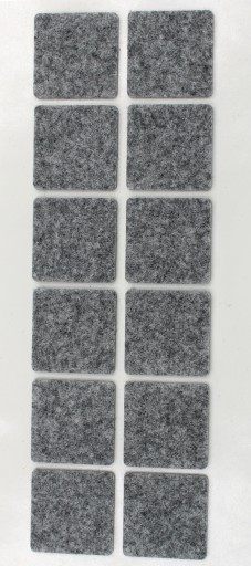 Samolepiace plsti STAROSTLIVOSŤ O PODLAHU 35 x 35 mm ŠEDÁ