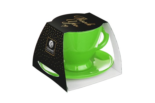 Roma šálka 230ml Zelená SET KÁVA, ČAJ