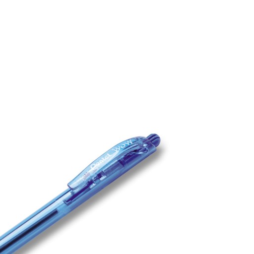 WOW modré výsuvné guľôčkové pero PENTEL