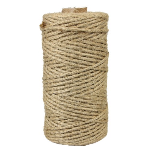 Jutový špagát, záhradnícky, poľnohospodársky, prírodný, eko balenie, hrubý, 2mm, 500g