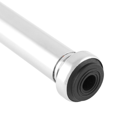Kovová pätka s uzáverom na 25mm rúrku - chróm