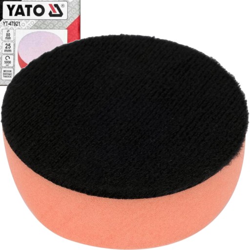 LEŠTIACA HUBKA YATO, PODLOŽKA NA VELCRO, STREDNÁ 80mm