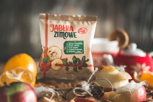 Chrumkavé prírodné jablká s pomarančovou pikantnou príchuťou 18g