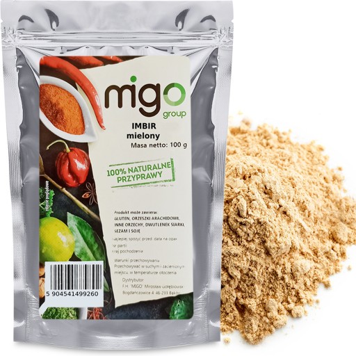 ZÁZVOR MLETÝ 100g Prírodný, Korenie - MIGOskupina