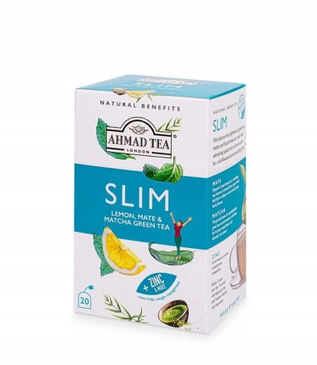 Ahmad Slim Lemon Mate a zelený čaj Matcha