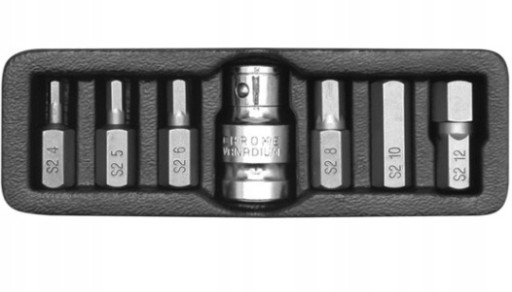 YATO SADA ŠPECIÁLNYCH KĽÚČOV, IMBUS HEX BITS, 7 ks.