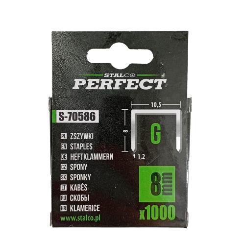 Spony do zošívačky typ G 8mm Stalco 1000 ks