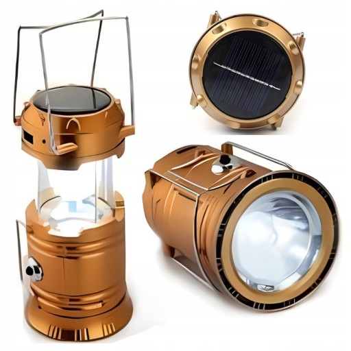 TURISTICKÁ LAMPA BATERIE CAMPING SOLAR LED USB baterka