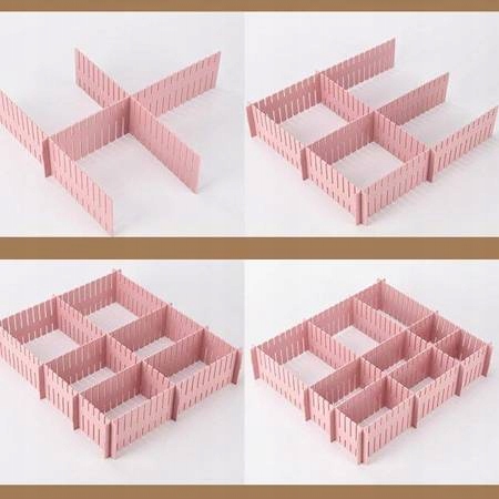 Rozdeľovače zásuviek 37x7cm Organizér do šatníka