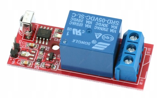 RELÉ S DIAĽKOVÝM OVLÁDANÍM IR05 MODUL 5V 1 KANÁLOVÝ SPÍNAČ