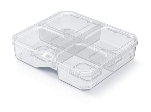 ORGANIZÁTOR NA NÁRADIE TRANSPARENTNÁ SQR BOX 15 NÍZKY BOX