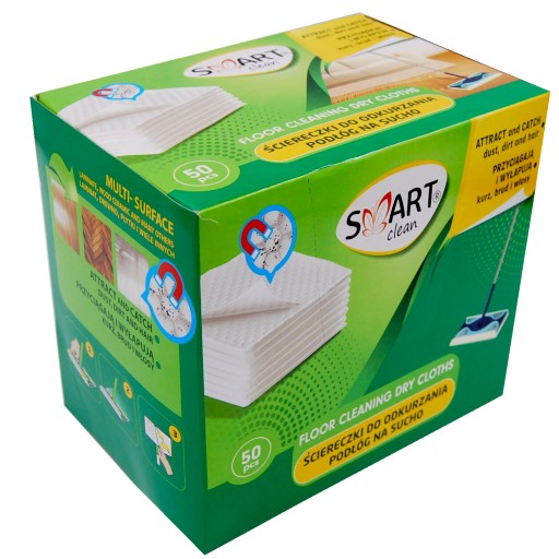 SMART clean Utierky na vysávanie podláh 50 ks