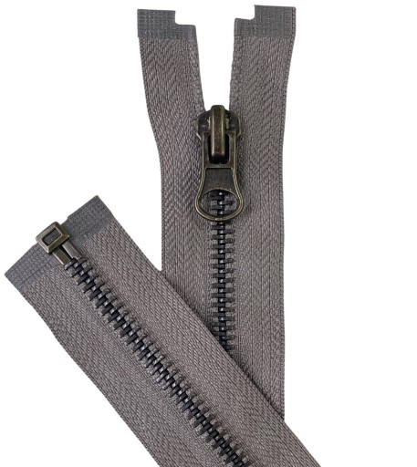 KOVOVÝ Zips VT10 75 cm ŠPINAVÁ BÉŽOVÁ 1 ks.