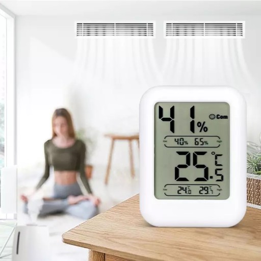 METEOROLOGICKÁ STANICA POČASIE TEPLOMER LCD MINI HYGROMETER SADA MAGNETOV NA BATÉRIU