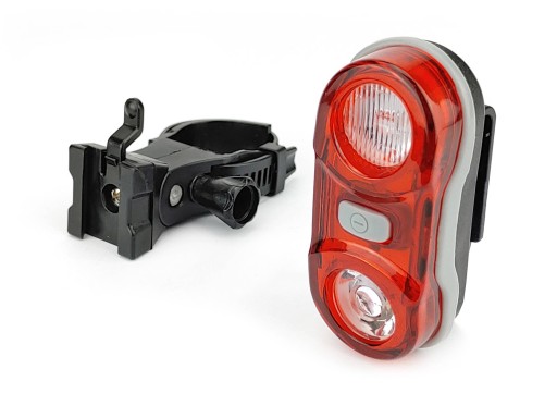 Výkonné svetlo na bicykel s 2 LED diódami vzadu - 3 režimy
