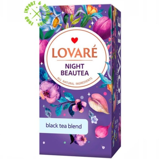 Čaj Lovare, expresná čajová zmes Night Beautea, 24 sáčkov x 2g