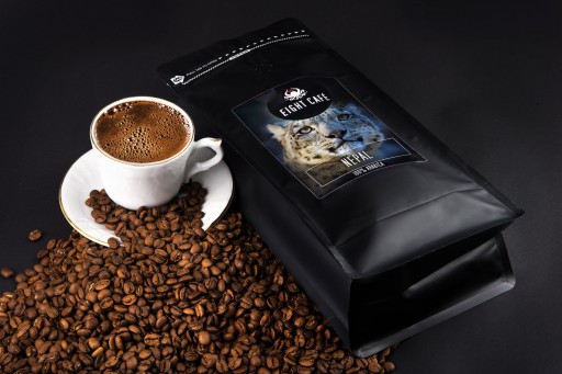 Čerstvo pražené kávové zrná 100% Arabica Nepál 50G pre kávovar na espresso