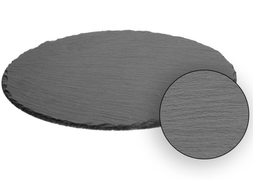 Minimalistická okrúhla kamenná doska, antracit