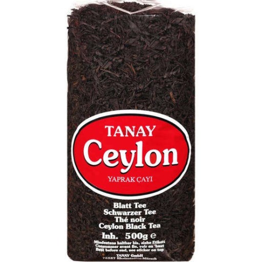 CEYLON ČIERNY LISTOVÝ ČAJ CEYLON 500g TANAY Srí Lanka OPA 0,5KG