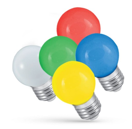 E27 1W LED žiarovka na ozdobné červené girlandy