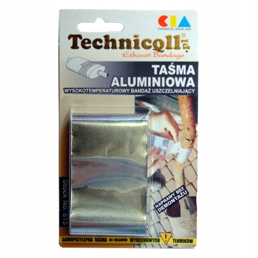 Technicqll Hliníková obväzová páska na tlmič 1,2 m