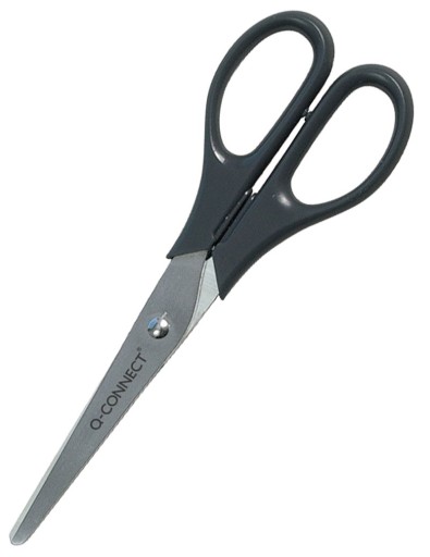 Klasické kancelárske nožnice 17cm čierne nožnice