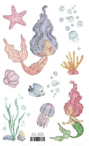 Umývateľné tetovanie pre deti GLITTER MERMAID EG023