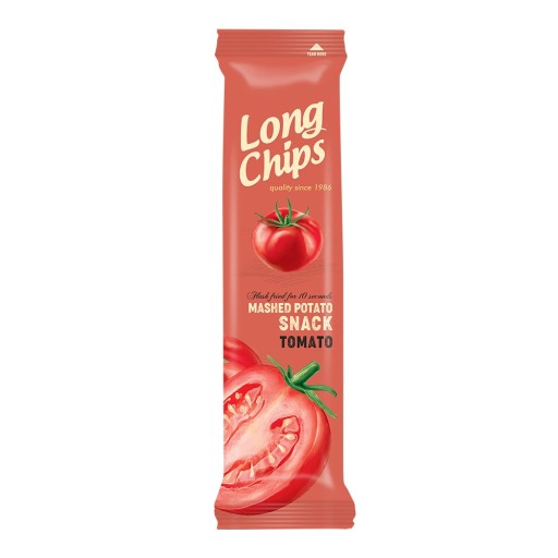 Zemiakové lupienky LONG TOMATO s paradajkovou príchuťou 75 g Nowy Smak
