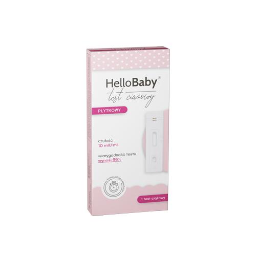 HELLOBABY tanierový tehotenský test, presný, pohodlný, 1 ks.