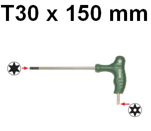 Kľúč TORX T30, TX30 s rukoväťou Jonnesway H10MT30150