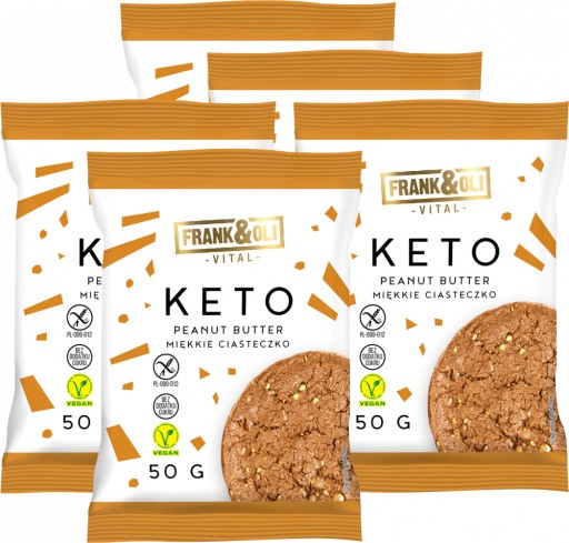 Frank&Oli Keto sušienka s arašidovým maslom 50 g x 5
