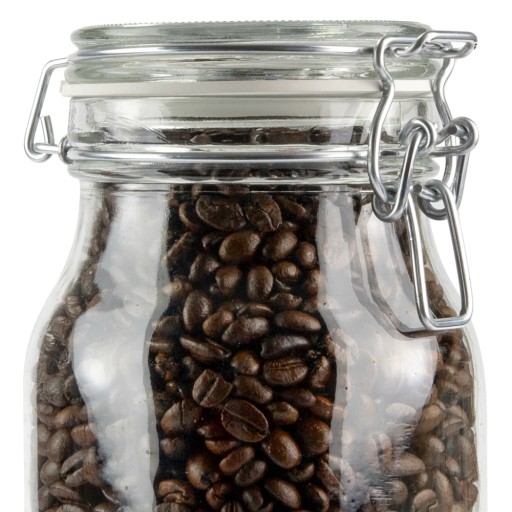 HERMETICKÁ SKLENENÁ Dóza SO SKLENENÝM viečkom 1,1L