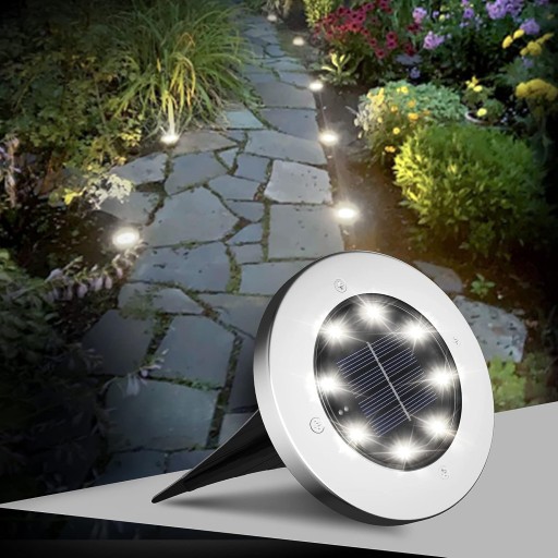 SOLÁRNE ZÁHRADNÉ ZEMNÉ LAMPY, HNACIE LED LAMPY, 1 ks IP65