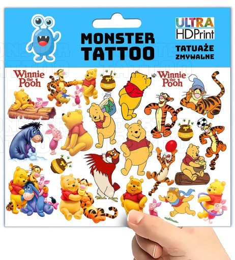 UMÝVAJÚCE DOČASNÉ TETOVANIE PRE DETI MACKO PÚ ORIGINÁLNE DIZAJNY
