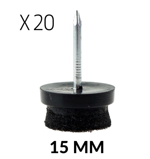 20 x klzák plstená nábytková noha 15 mm