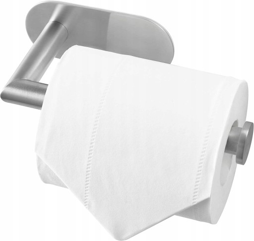 SAMOLEPIACI DRŽIAK NA TOALETNÝ PAPIER STRIEBORNÝ LOFT NEINVAZÍVNY
