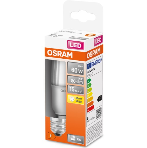 E27 A60 LED žiarovka 8W 60W 806lm 2700K OSRAM