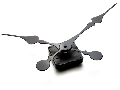 Mechanika SILENT quartz, ručičky ČIERNA, 21 cm