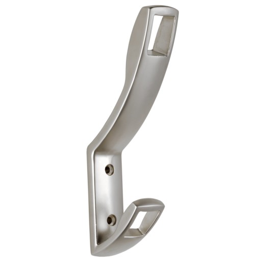 KOVOVÝ HÁČIK NA OBLEČENIE VEŠIAK NÁSTENNÉ OKNO 15 CM AMIX W007/S SATIN