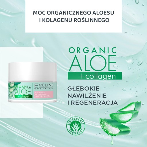Eveline Cosmetics Organic Aloe pleťový krém-gél