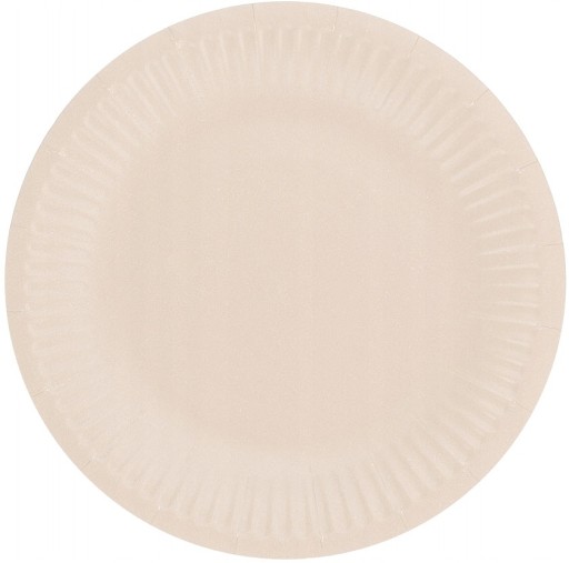 Svetloružové papierové taniere 18 cm 6 ks.