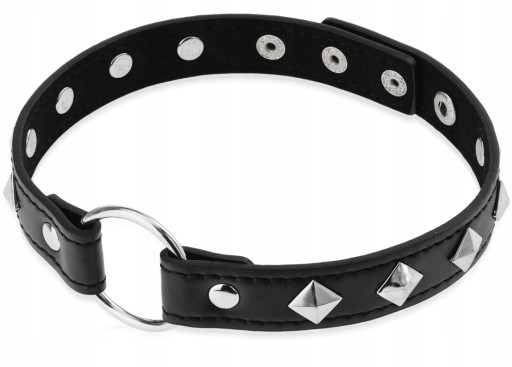 KOŽENÝ SEX CHOKER BDSM EROTICKÝ KRČNÝ GOLIER