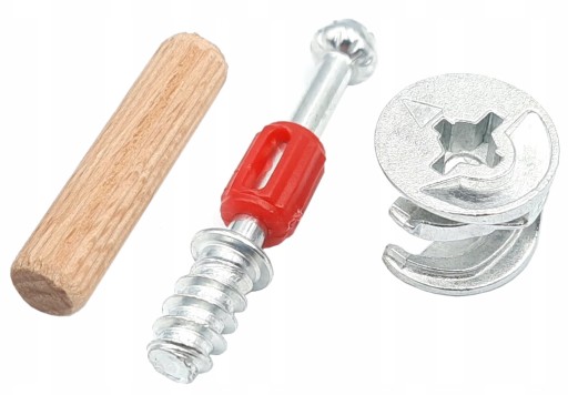 Excentrická spojka na nábytok, dĺžka 28 + kolík 8x35 mm