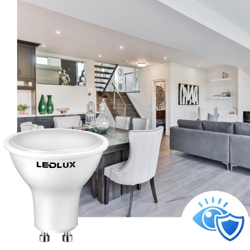 LED žiarovka GU10 3,5W = 35W SMD 6000K studená Premium LEDLUX nebliká