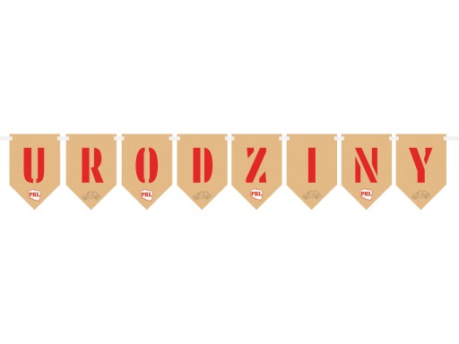 PRL vlajkový banner 500cm 8 ks