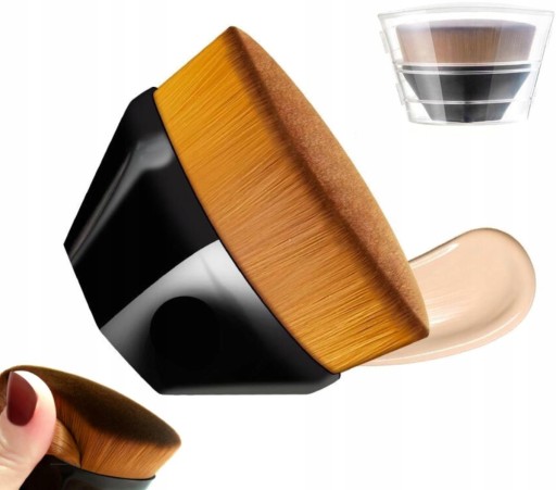 Soft Dense Brush pre tekutý podkladový make-up Jednotný tekutý štetec