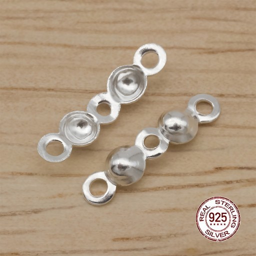 Strieborné 925 lapače Hroty Svorky 6,5x3mm 2 ks